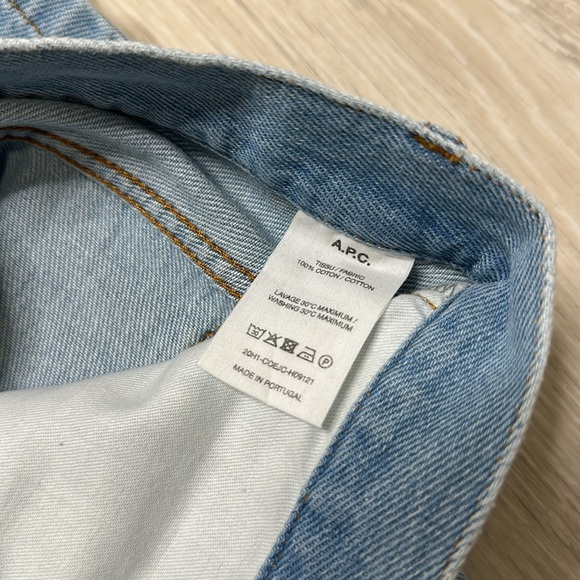 A.P.C. Martin Jeans Light Wash 34 - Picture 7 of 7